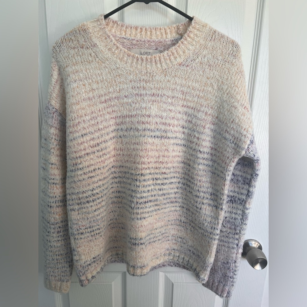 LOFT Women's Multicolor Knit Sweater, Size M